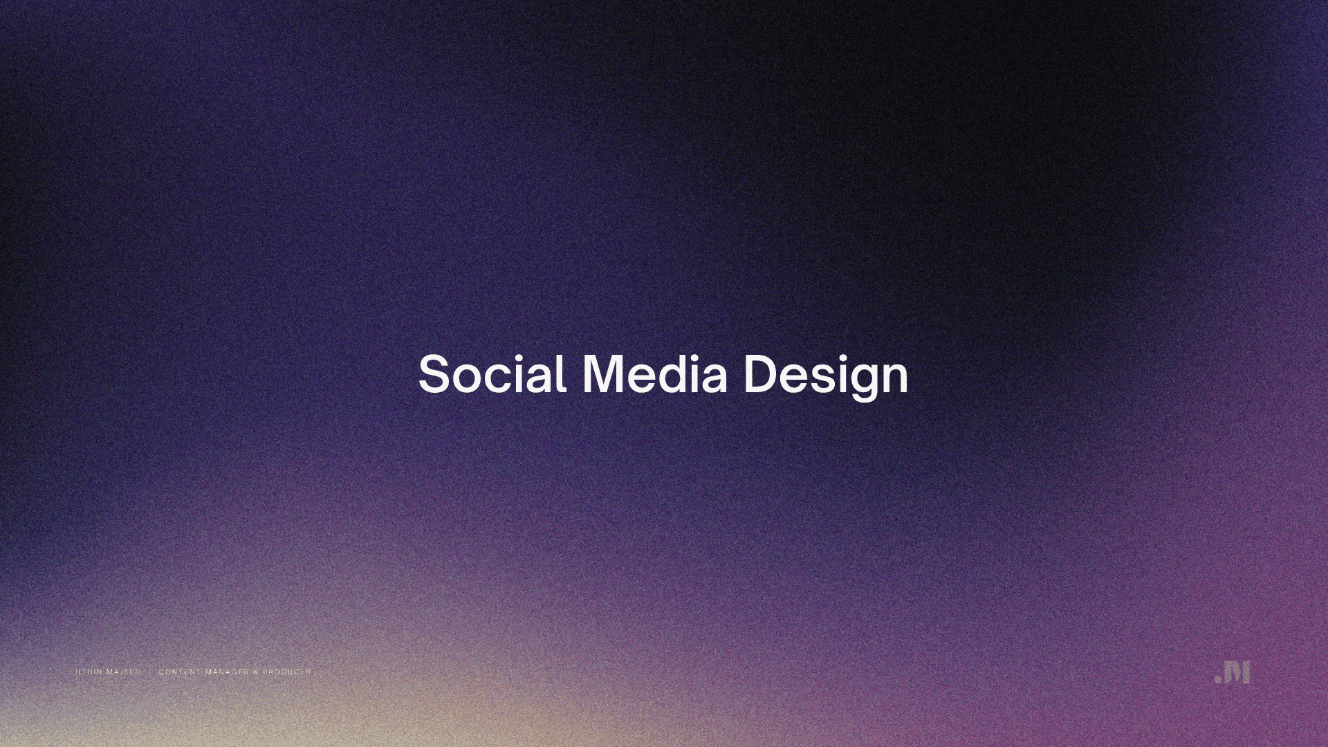 Social Media Design
